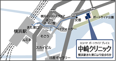 横浜駅「きた東口」からの地図